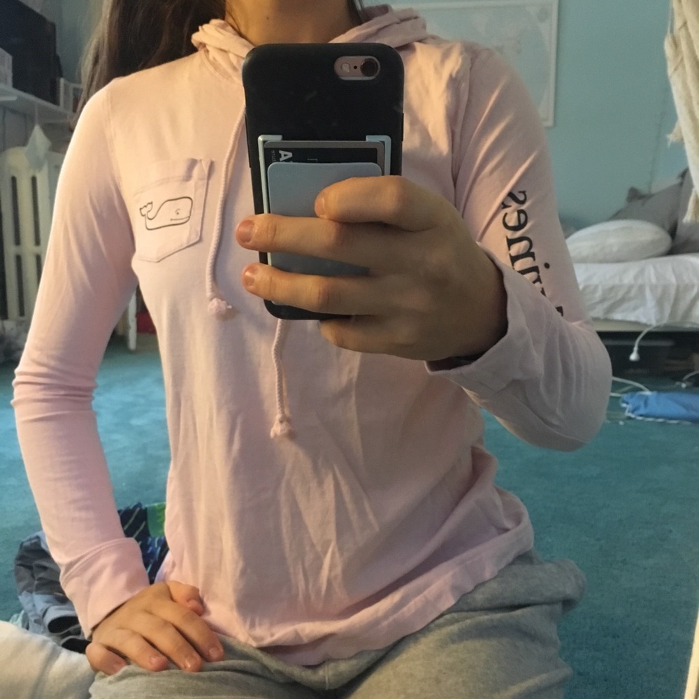 Light Pink Vineyard Vines Hoodie Longsleeve